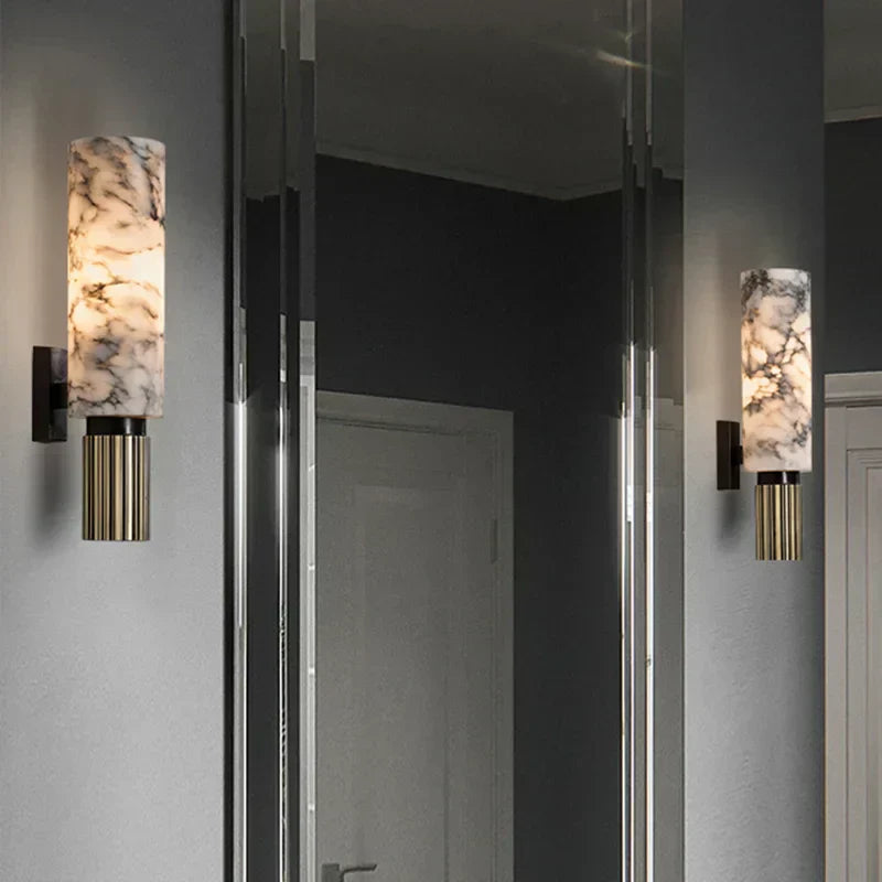 Marble Elegant Style Wall Light  - Crafted Materials - Smooth Character