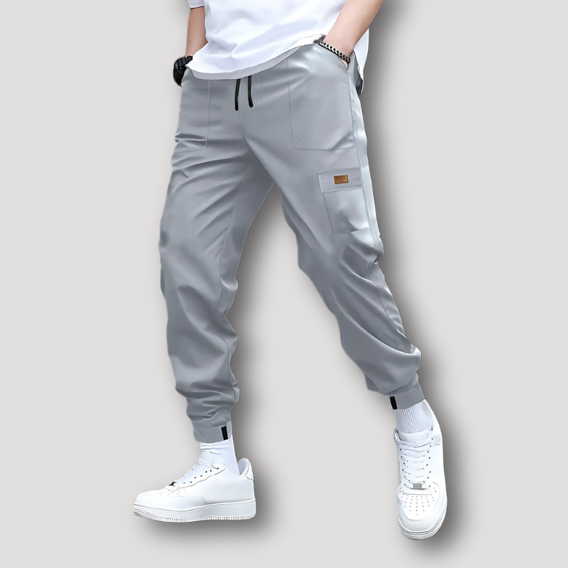 Elastic Waist Cargo Tracksuit Pants for Men