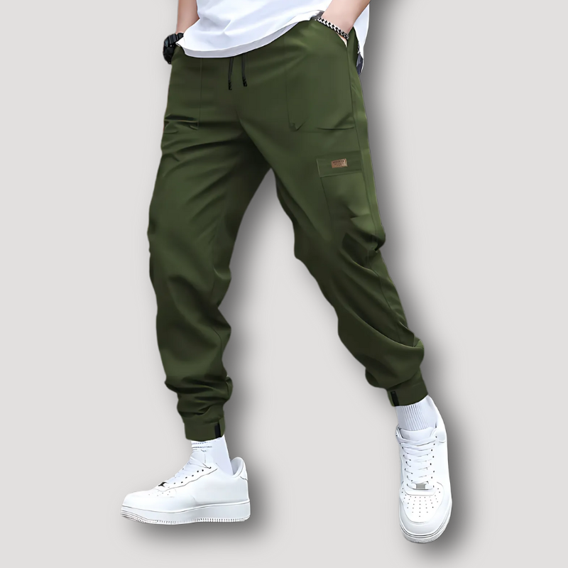 Elastic Waist Cargo Tracksuit Pants for Men