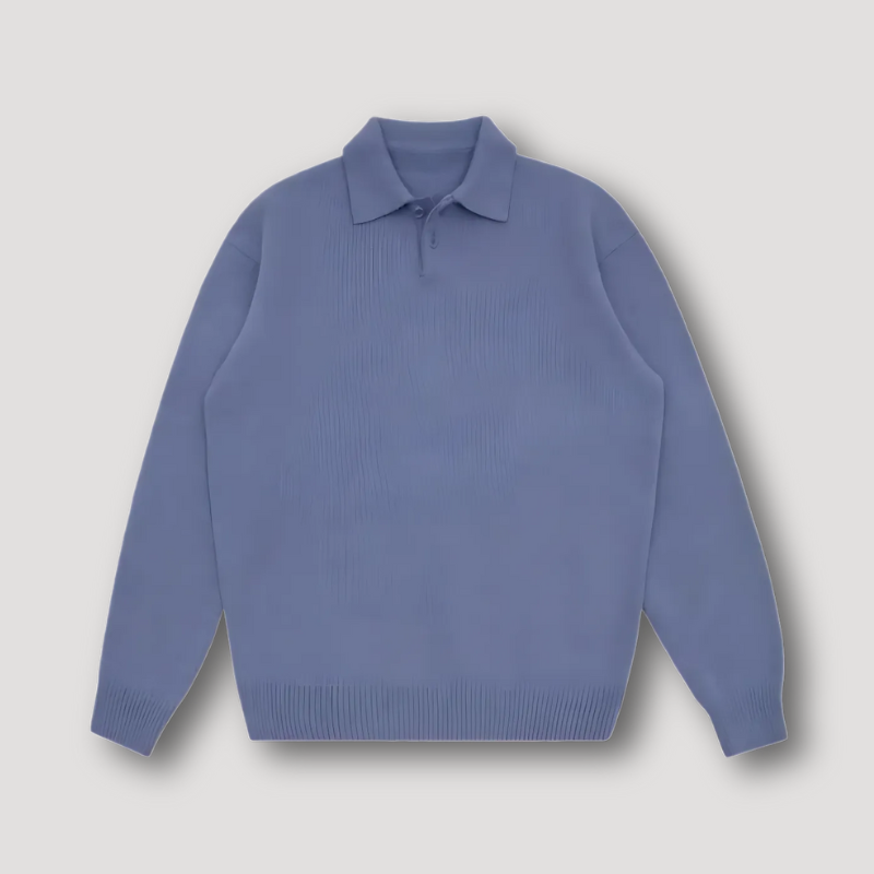 Casual Cashmere Polo Sweater Man