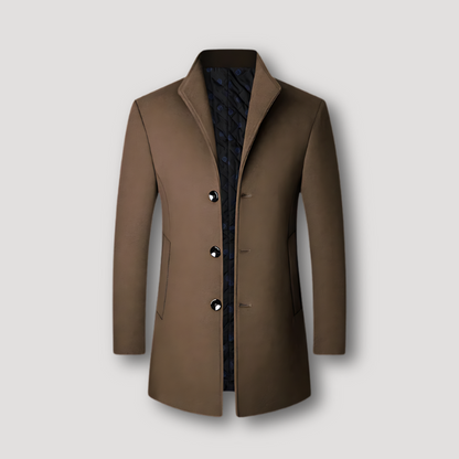 Formal Business Smooth Slim Fit Trench Coat Jacket Man