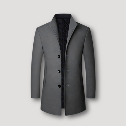 Formal Business Smooth Slim Fit Trench Coat Jacket Man