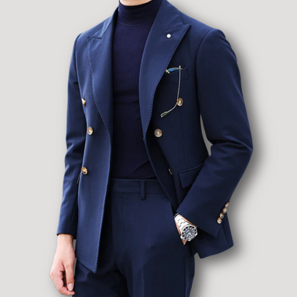 Elegant Double Breasted Cocktail Suit for Men in Wedding