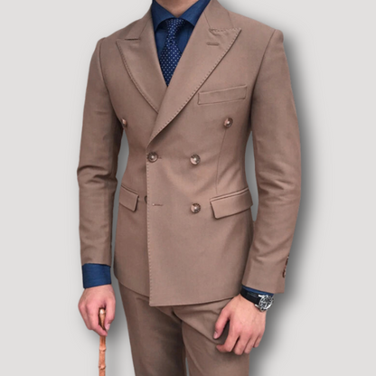 Elegant Double Breasted Cocktail Suit for Men in Wedding