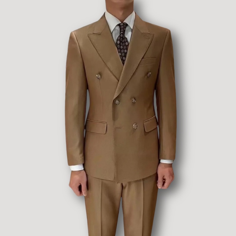 Elegant Double Breasted Cocktail Suit for Men in Wedding