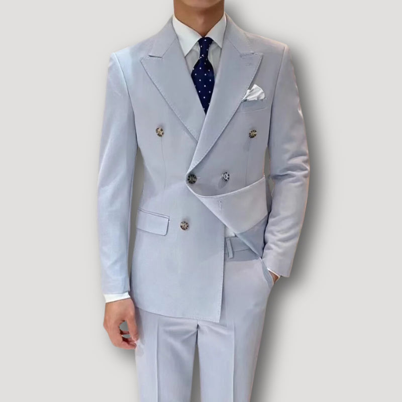 Elegant Double Breasted Cocktail Suit for Men in Wedding