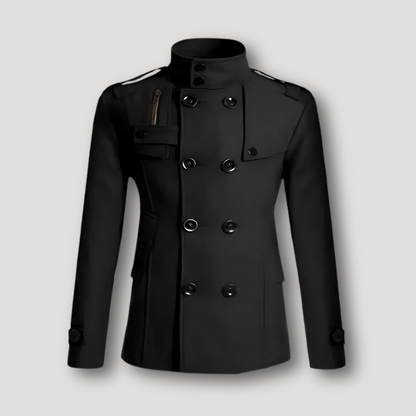 Military Style Men's Double Breasted Jacket