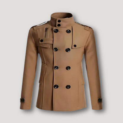 Military Style Men's Double Breasted Jacket