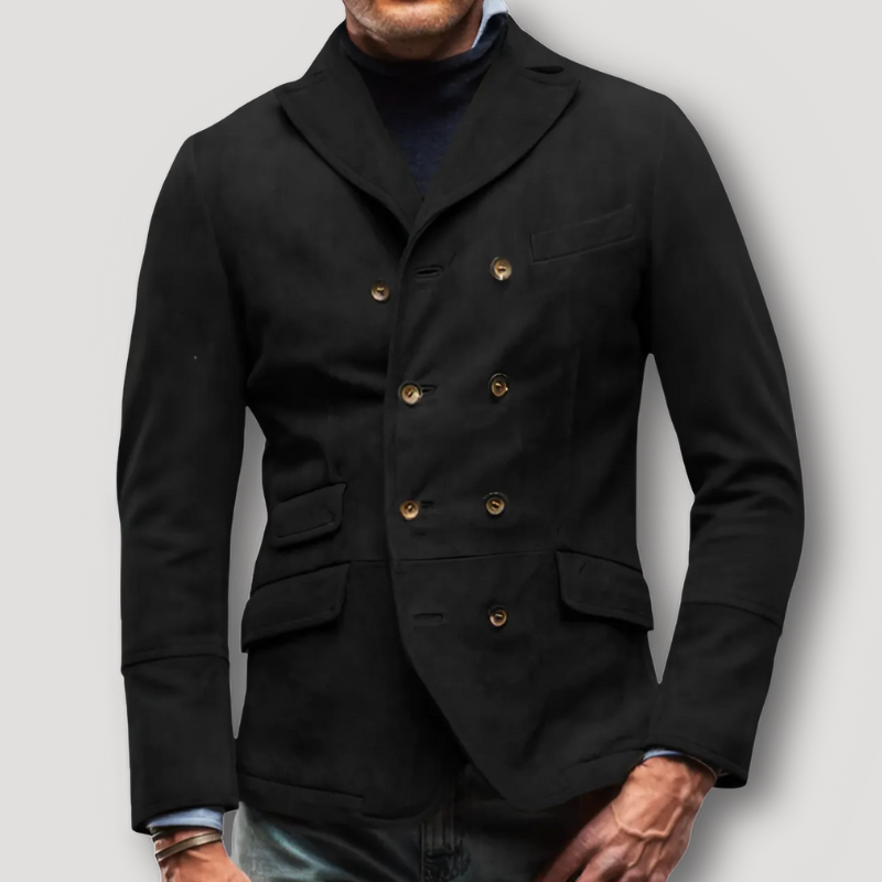 Vintage Double Breasted Blazer Winter Jackets and Coats for Men