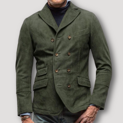 Vintage Double Breasted Blazer Winter Jackets and Coats for Men