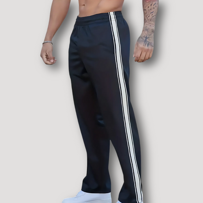 Casual White Side Strip Jogging Pants for Men