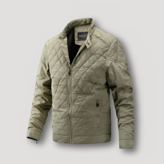 Quilted Insulated Outerwear Bomber Jacket for Men