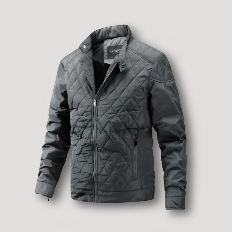 Quilted Insulated Outerwear Bomber Jacket for Men