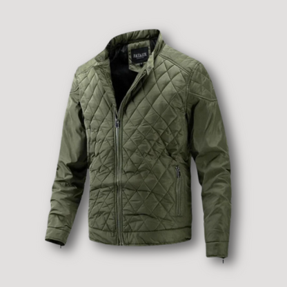 Quilted Insulated Outerwear Bomber Jacket for Men