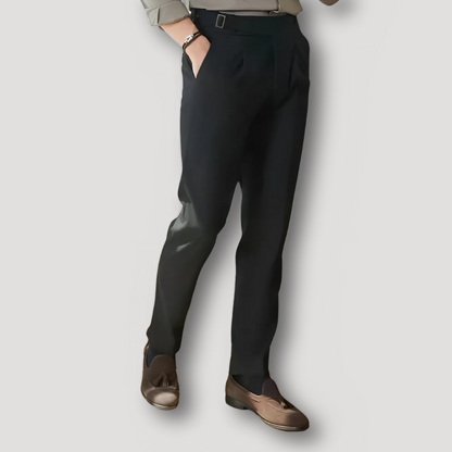 Old Money Style High Waist Trousers for Men