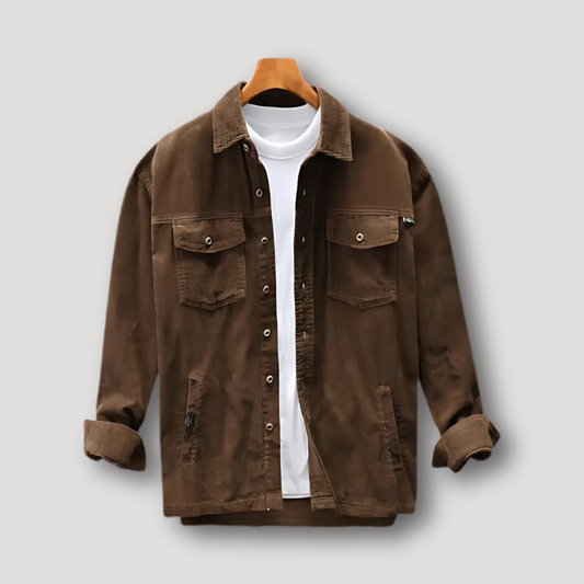 Vintage Button-Down Corduroy Jacket Mens