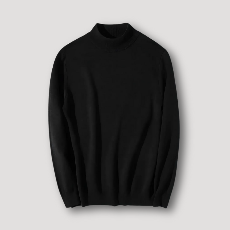 Cozy Mock Neck Men's Sweater