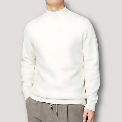 Cozy Mock Neck Men's Sweater