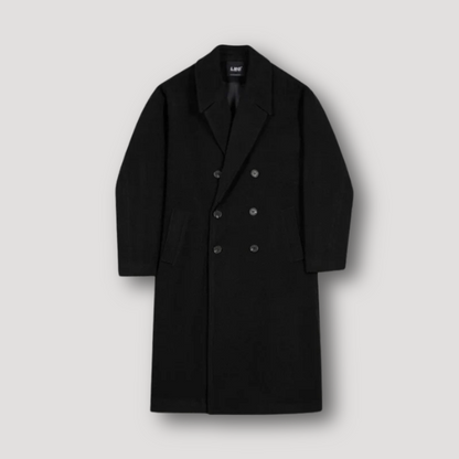 Double-Breasted Winter Coat Men's Long Formal Coat