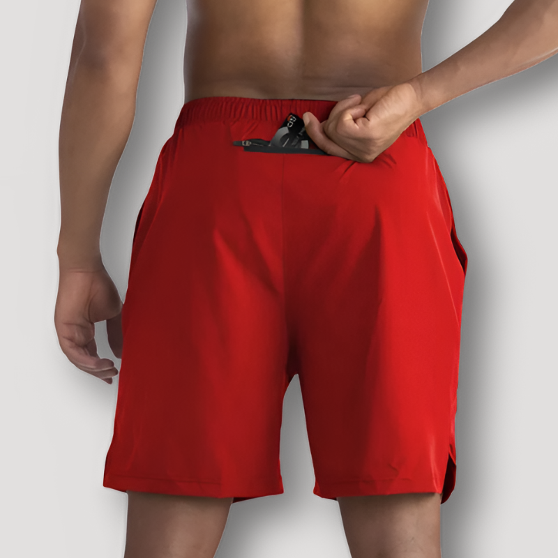 2 in 1 Quick Dry Fitness Gym Running Shorts for Men