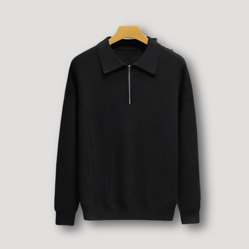 Casual Quarter Zip Sweater for Men