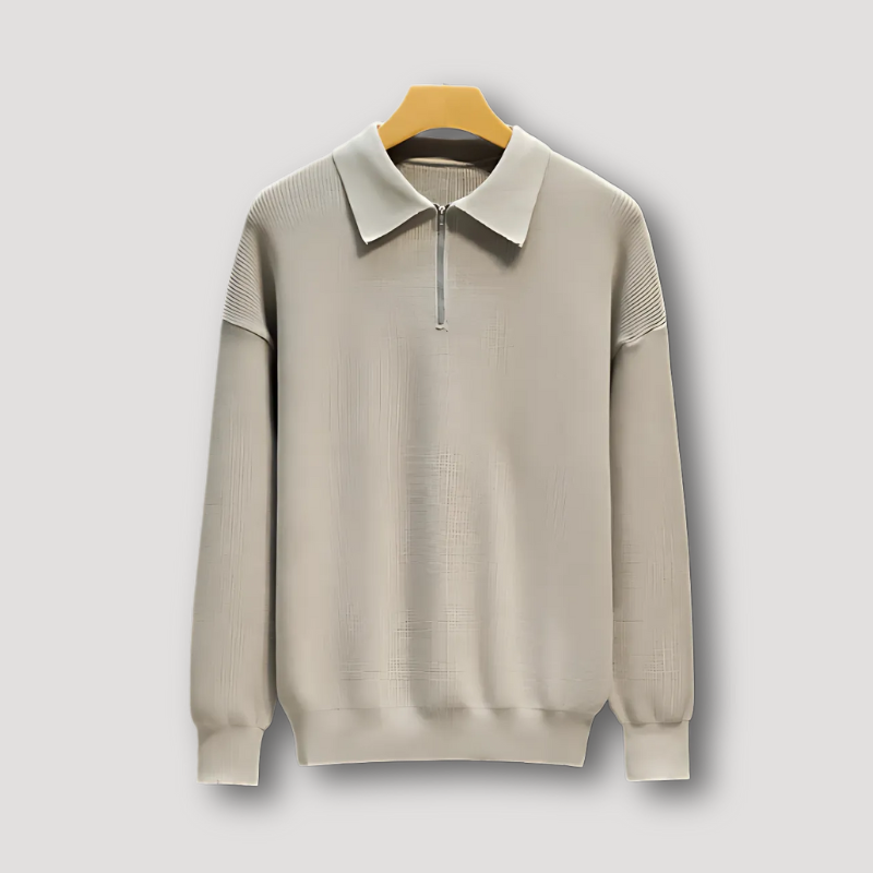 Casual Quarter Zip Sweater for Men