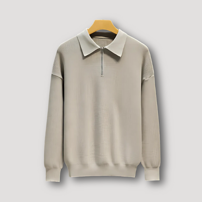 Casual Quarter Zip Sweater for Men