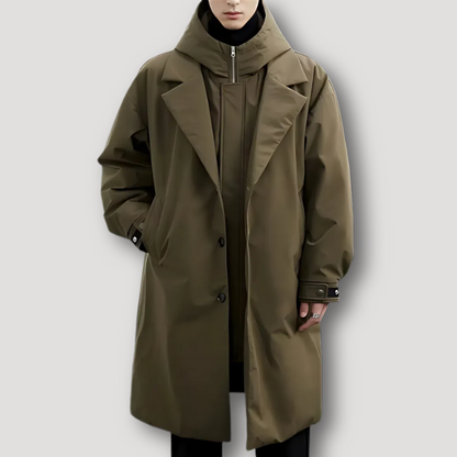 Lightweight Oversized Trench Coat with Hood