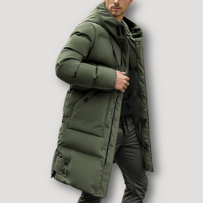 Quilted Long Hooded Puffer Jacket Women's Puffer Coat