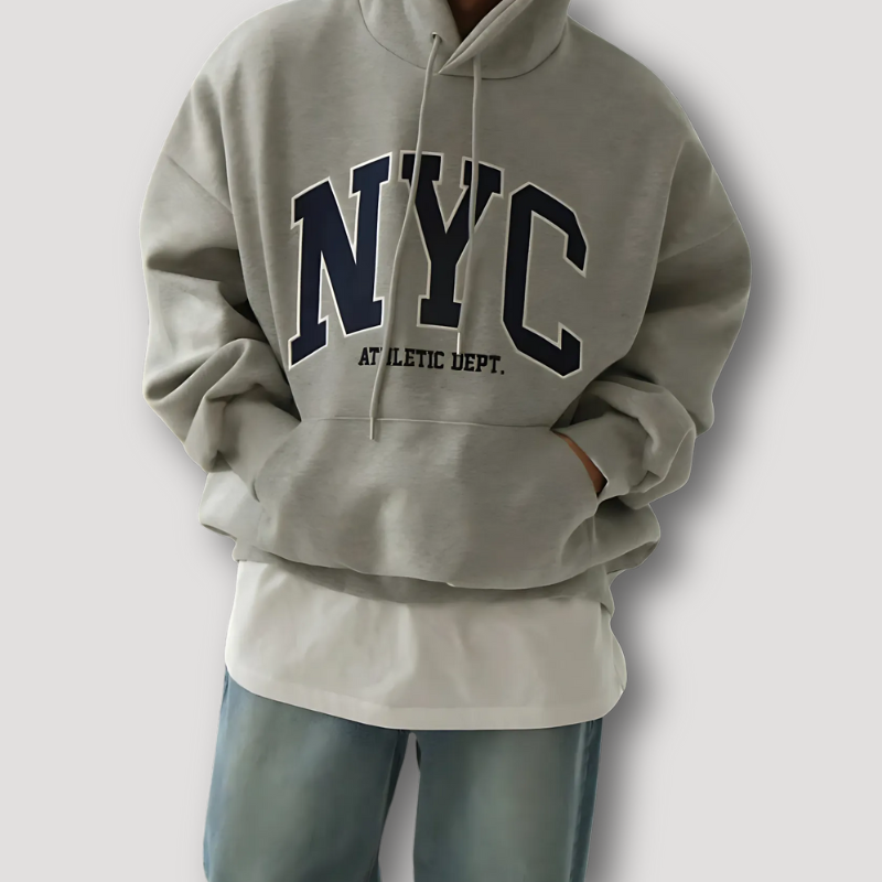 NYC Varsity Pullover Hoodie Men's Oversized Hoodie