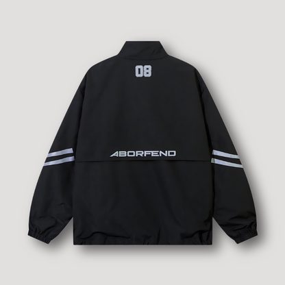 '08' Streetwear Oxford Oversized Zip Up Windbreaker Jacket