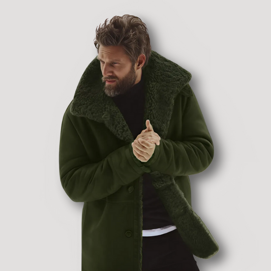 Waterproof Faux Fur Coat Jacket for Men