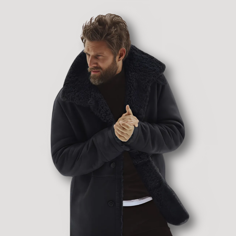 Waterproof Faux Fur Coat Jacket for Men