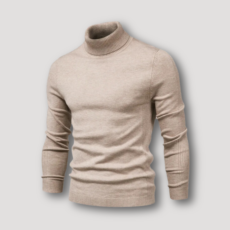 Long Sleeve Slim Fit Turtleneck Sweaters for Men