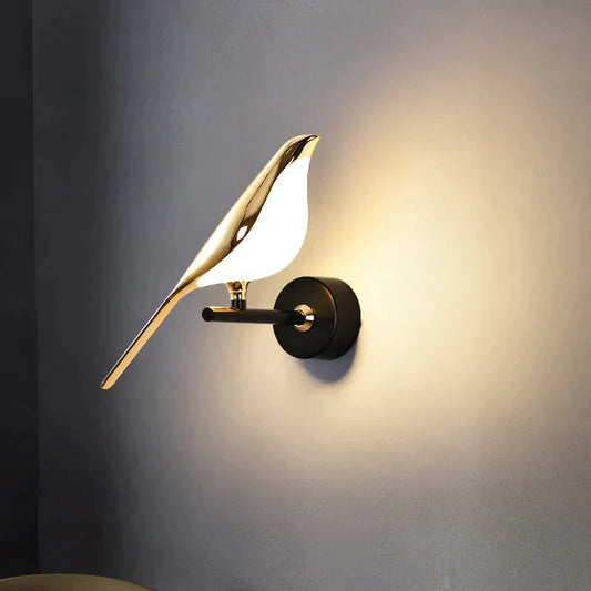 Modern Bird Shape Wall Light - Magnetically Operated - Energy Efficient