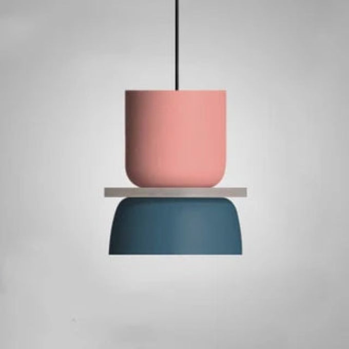 Modern Industrial Pendant Light - Multiple Design Shades - Easy Set Up