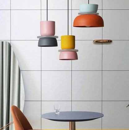 Modern Industrial Pendant Light - Multiple Design Shades - Easy Set Up