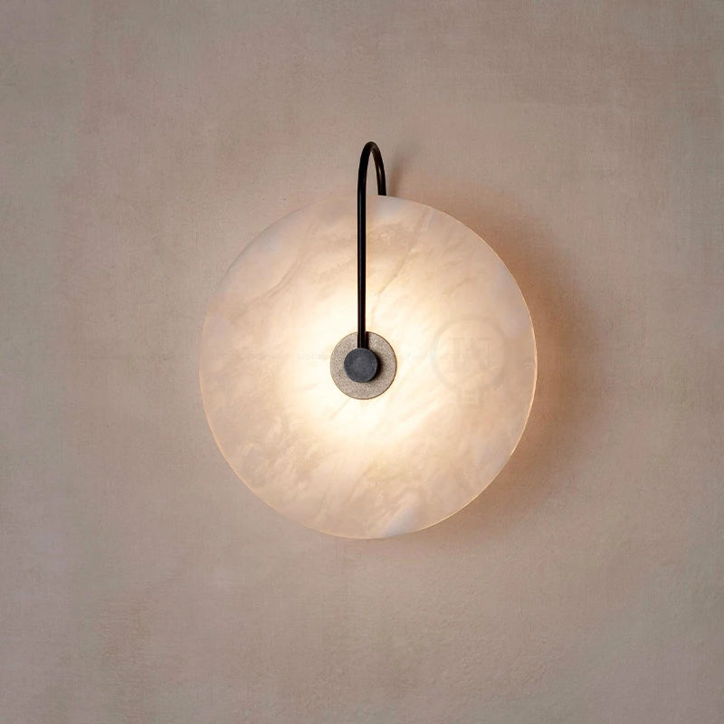 Modern Marble Vintage Wall Light - Led Circle - Bulb Excluded