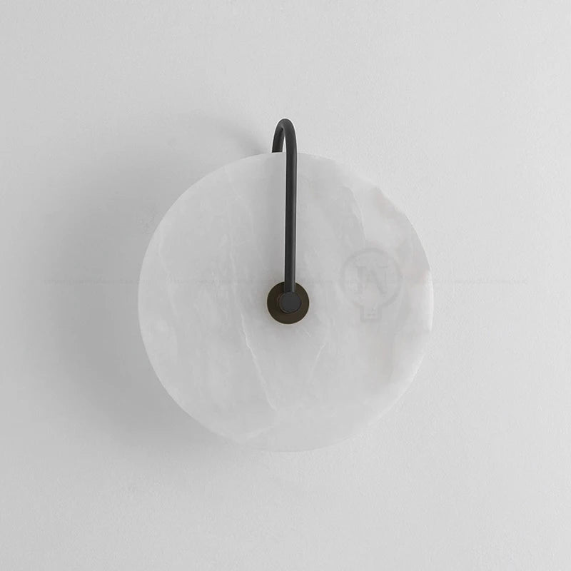 Modern Marble Vintage Wall Light - Led Circle - Bulb Excluded