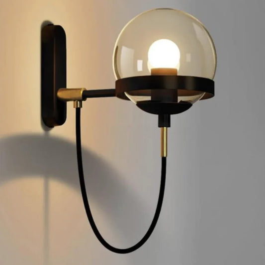 Modern Style Wall Lamp - Glass Material - Hardwired Installation