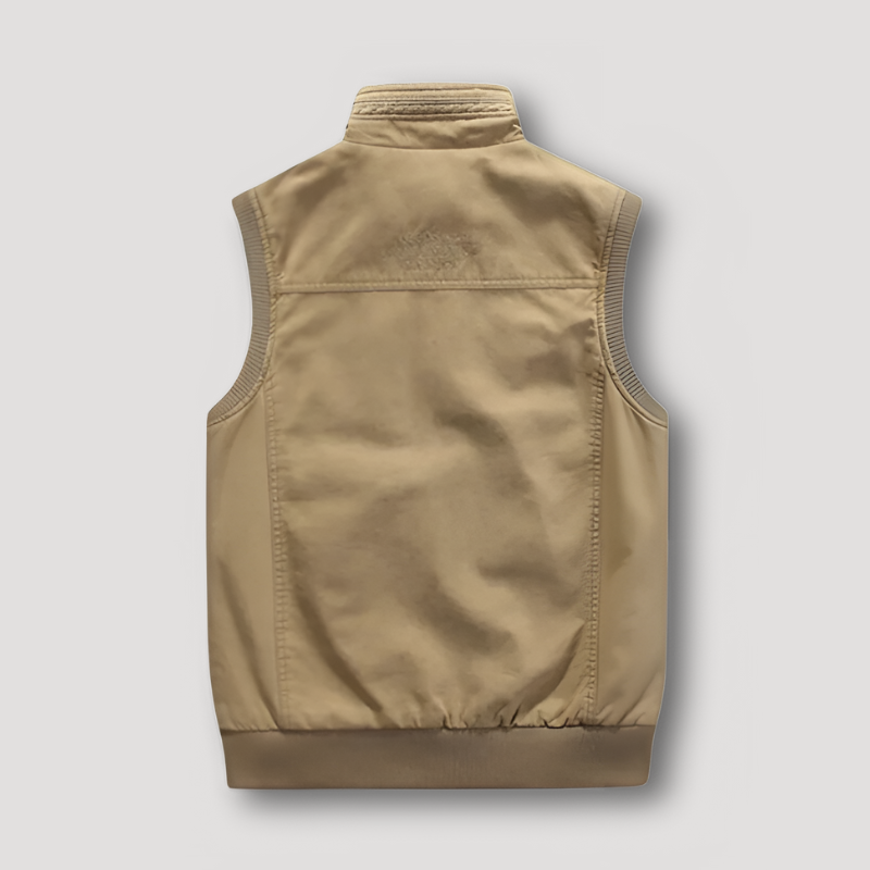 Flap Cargo Pockets Sleeveless Jacket Menswear Vest