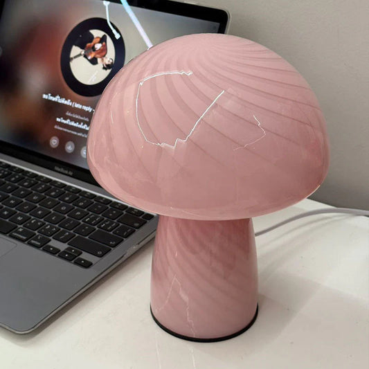 Mushroom Glossy Desk Lamp -  High Quality Material - USB Port