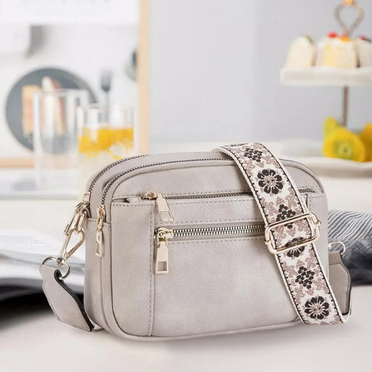 New Fashion Style Shoulder Bag - Refined Leather - Multiple Compartment