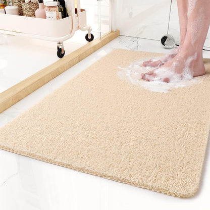 Non Slip Safe Shower Mat - Antibacterial - Waterproof - Quick Dry - Drain Holes Feature