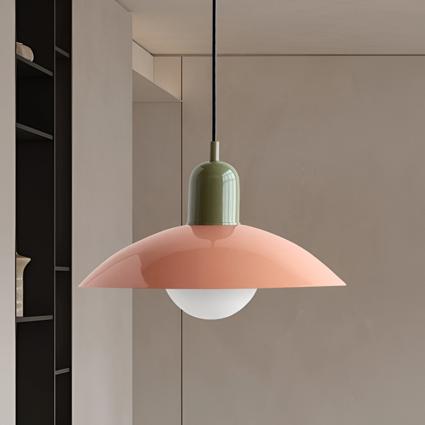 Nordic Modern Macaron Bauhaus Pendant Lamp – Minimalist Iron LED Hanging Light