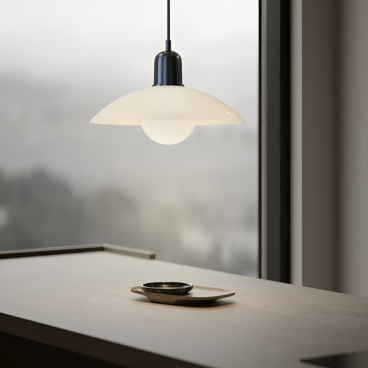 Nordic Modern Macaron Bauhaus Pendant Lamp – Minimalist Iron LED Hanging Light