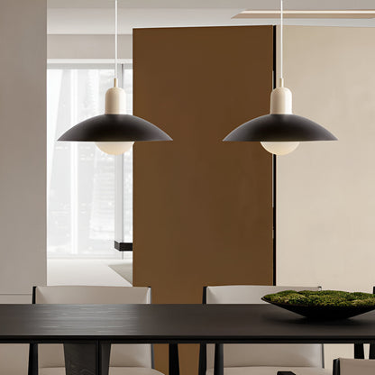Nordic Modern Macaron Bauhaus Pendant Lamp – Minimalist Iron LED Hanging Light