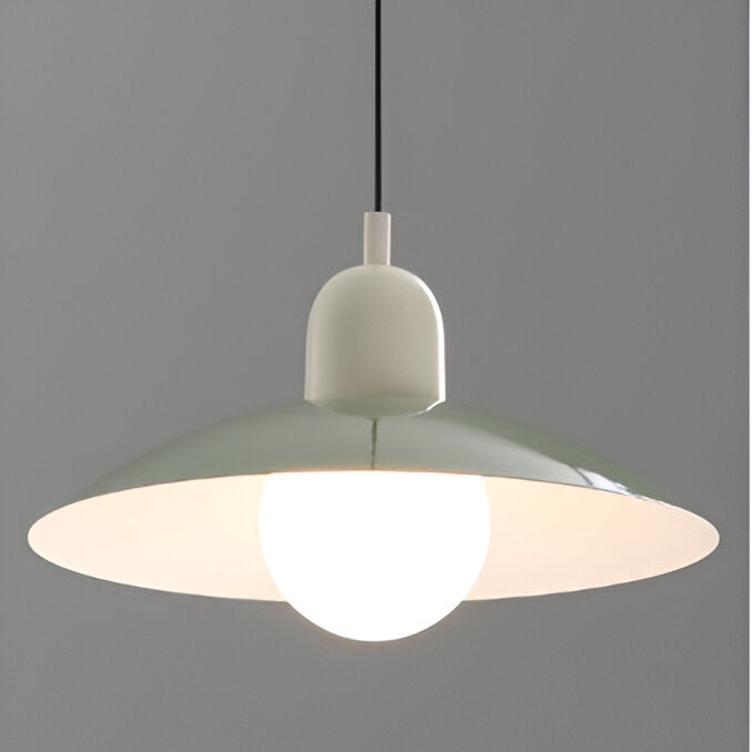 Nordic Modern Macaron Bauhaus Pendant Lamp – Minimalist Iron LED Hanging Light