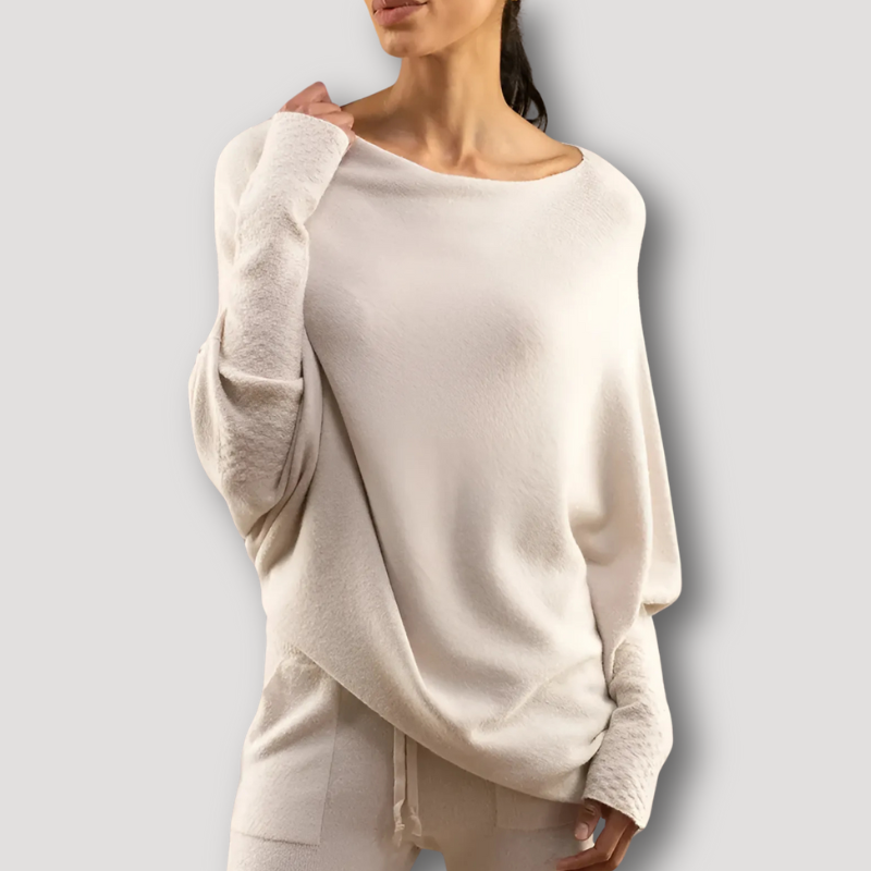 Off Shoulder Oversized Women Knit Sweater