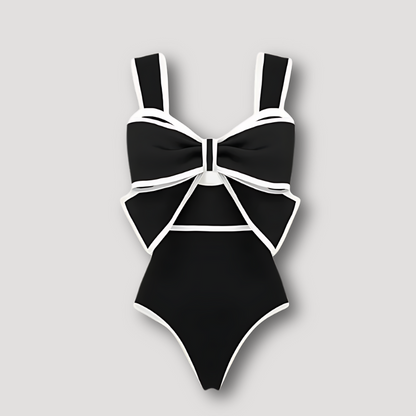 Swimsuit 3D Bow-tie One Piece Swimwear Women